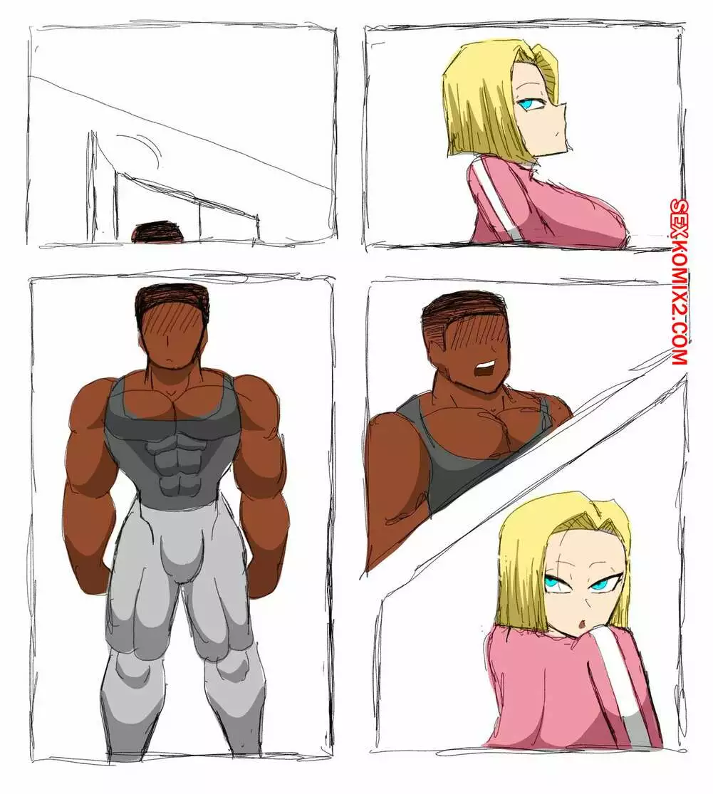 Dragon Ball. Андроид 18 любит черные члены. Android 18 Blacked Comics. ZDaddyEcchi. | Страница 37