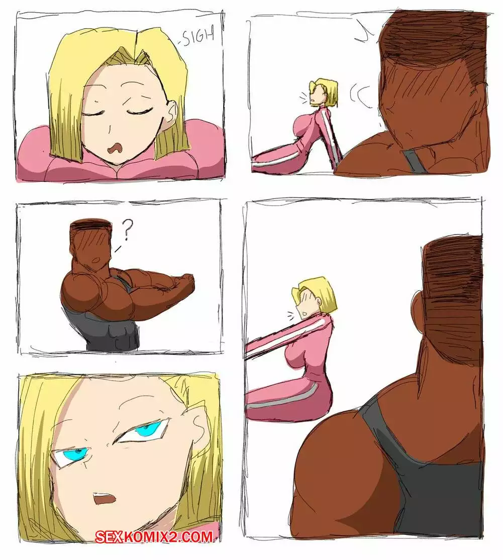 Dragon Ball. Андроид 18 любит черные члены. Android 18 Blacked Comics. ZDaddyEcchi. | Страница 41