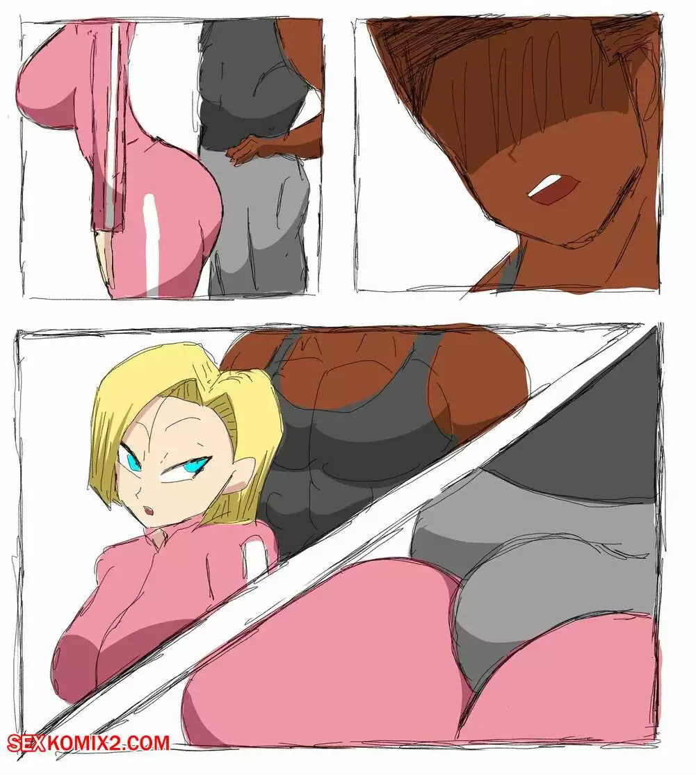 Dragon Ball. Андроид 18 любит черные члены. Android 18 Blacked Comics. ZDaddyEcchi. | Страница 45