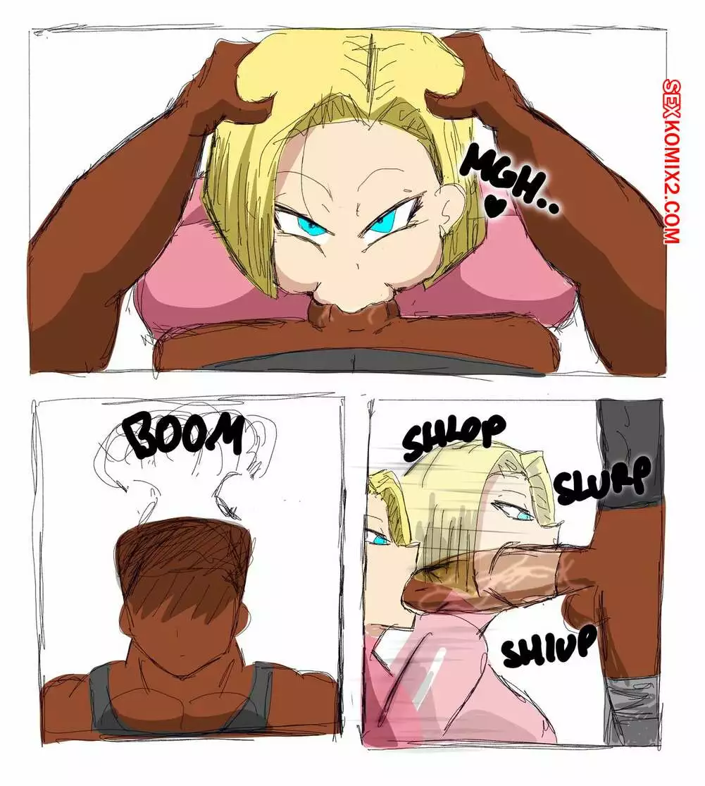 Dragon Ball. Андроид 18 любит черные члены. Android 18 Blacked Comics. ZDaddyEcchi. | Страница 53
